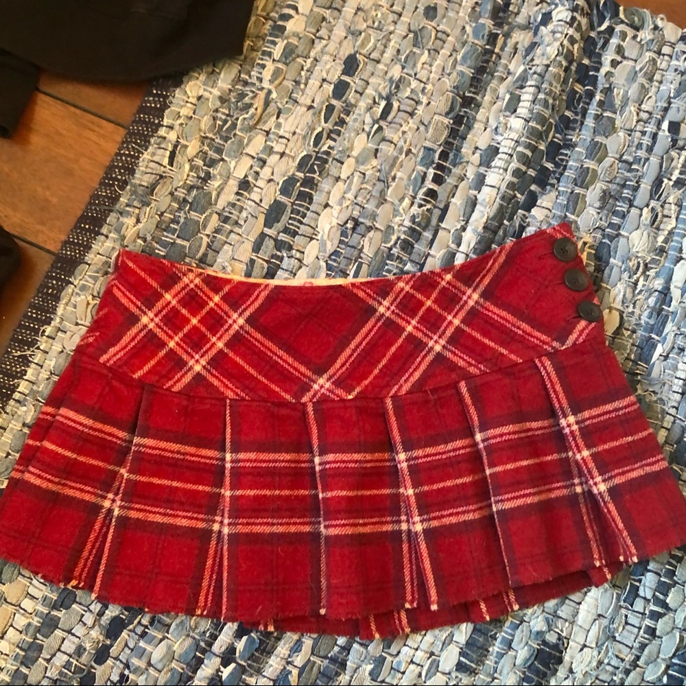 vintage abercrombie mini plaid skirt